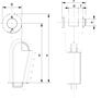 G-6413 Green Pin Open Wedge Socket Technical Drawing